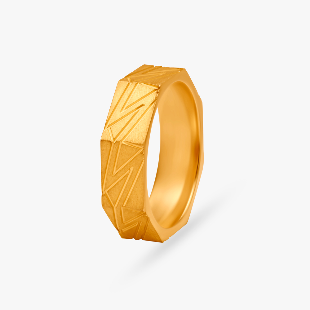Edgy Octagonal Ring for Men,,hi-res image number null