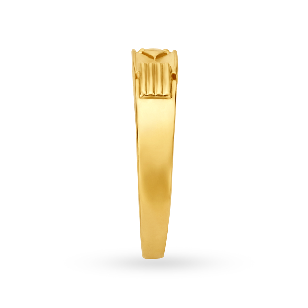 Ethnic Radiant Gold Ring for Men,,hi-res image number null