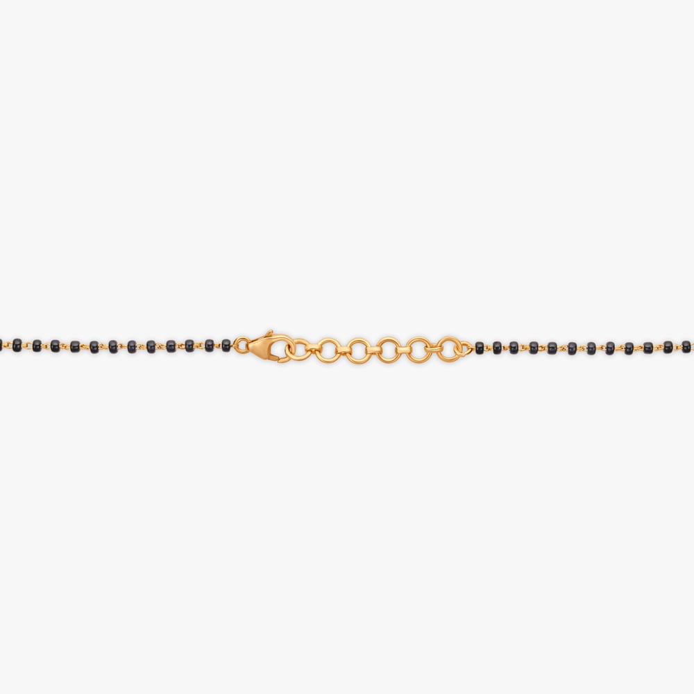 Evergreen Leafy Diamond Mangalsutra,,hi-res image number null