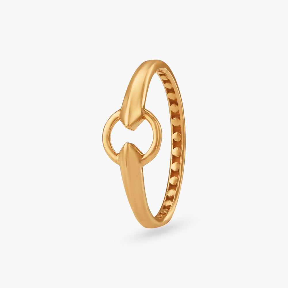 

Orbit Lock Gold Ring