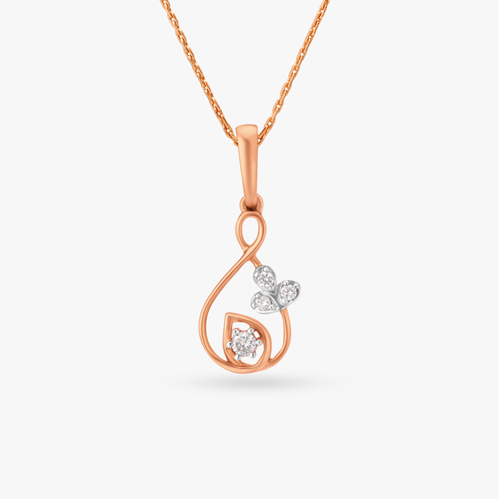 Twinkle Drop Diamond Pendant,,hi-res image number null