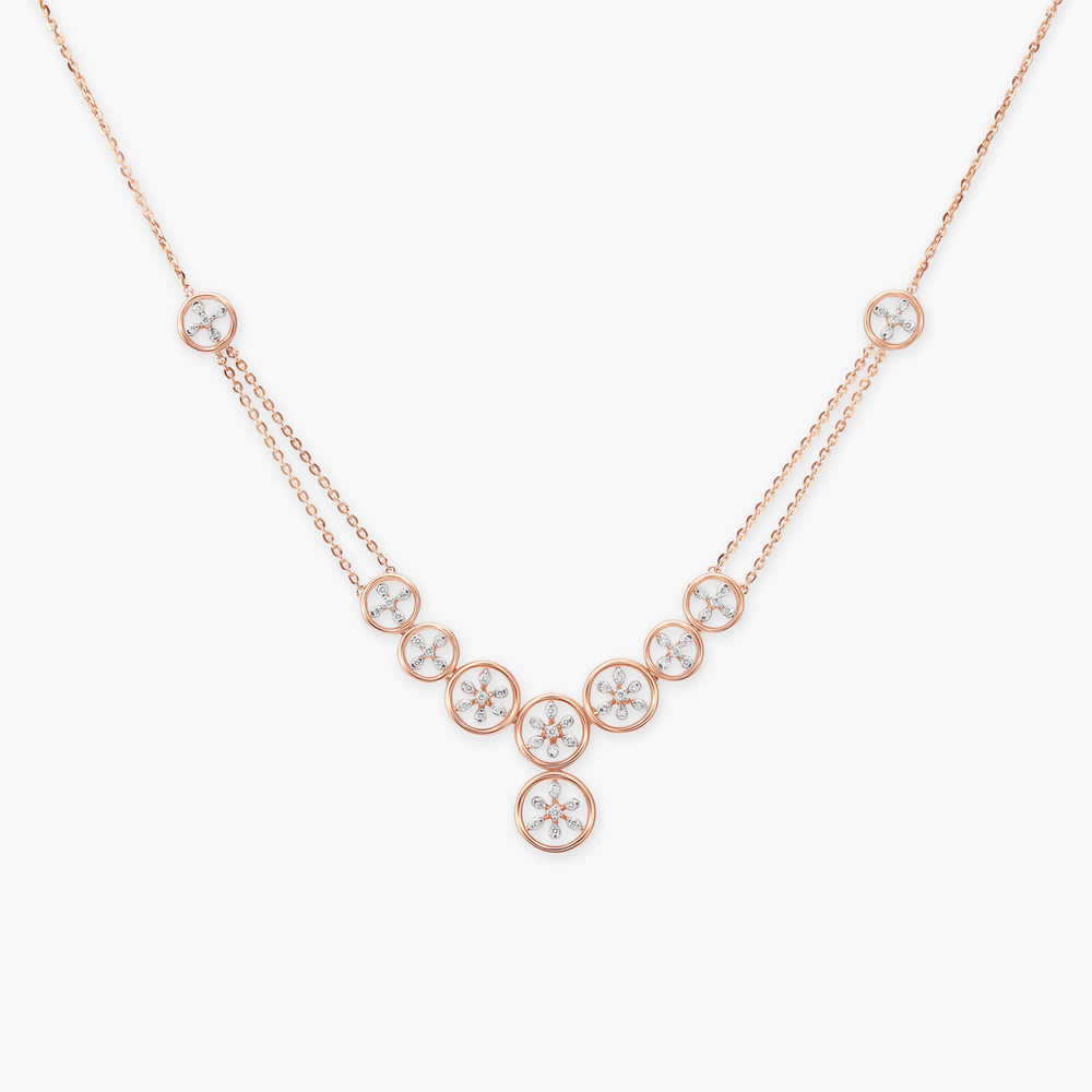 Shimmering Minimal Diamond Necklace Set,,hi-res image number null