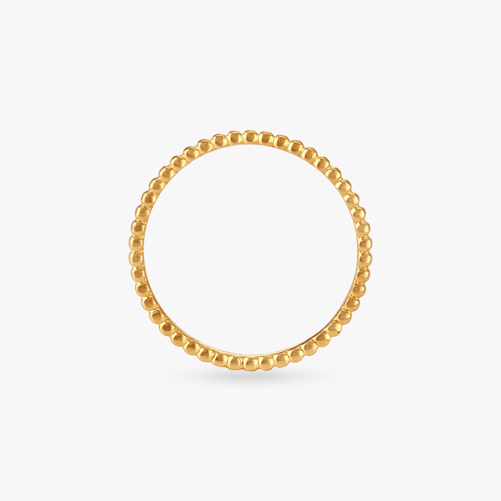 Ribbed Rhythm Gold Ring,,hi-res image number null