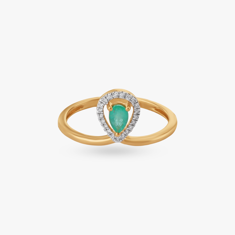 Teardrop Halo Diamond Ring,,hi-res image number null