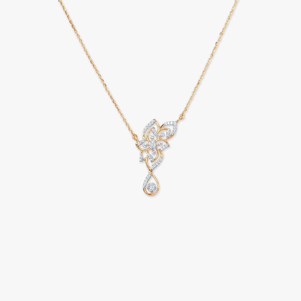 

Floral Cascade Diamond Necklace