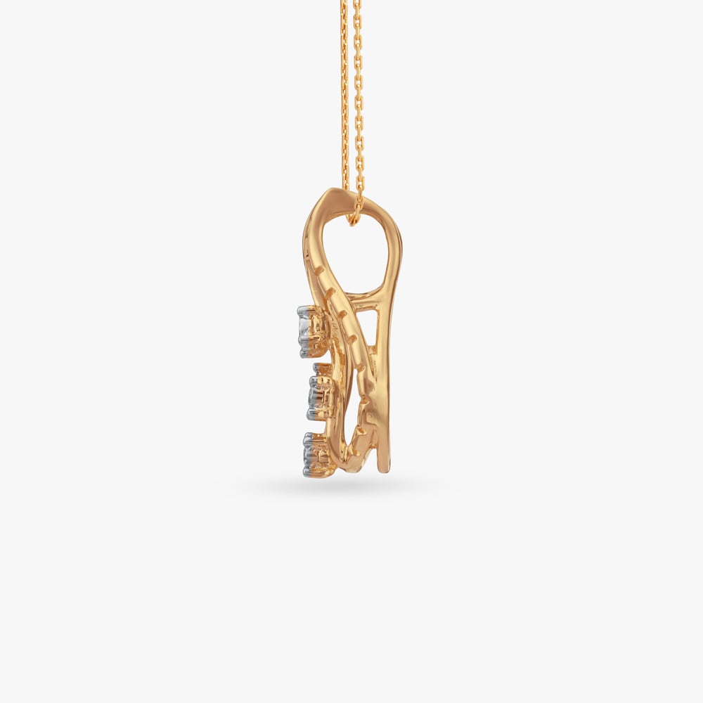Rising Flame Diamond Pendant,,hi-res image number null