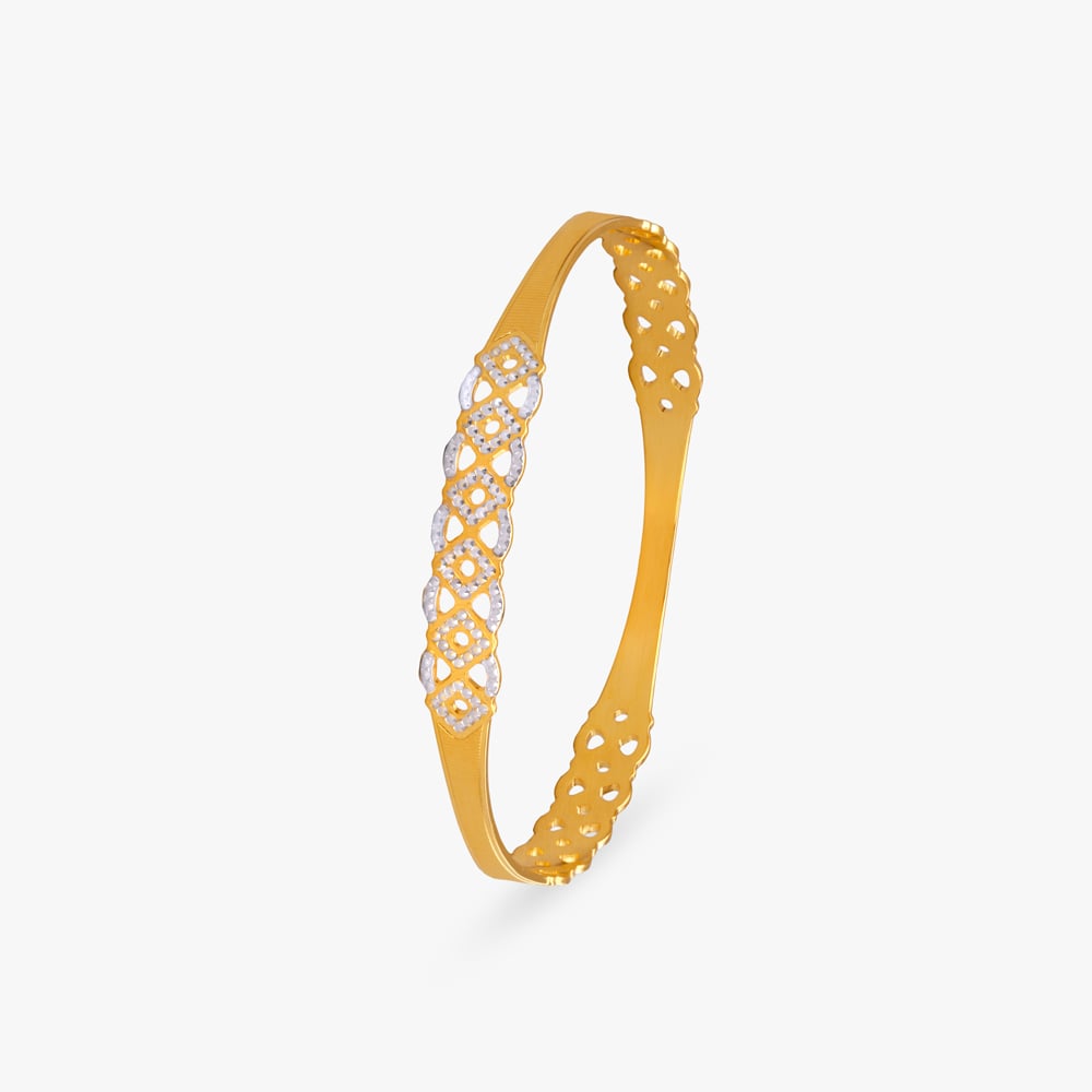Interwoven Grace Gold Bangle,,hi-res image number null