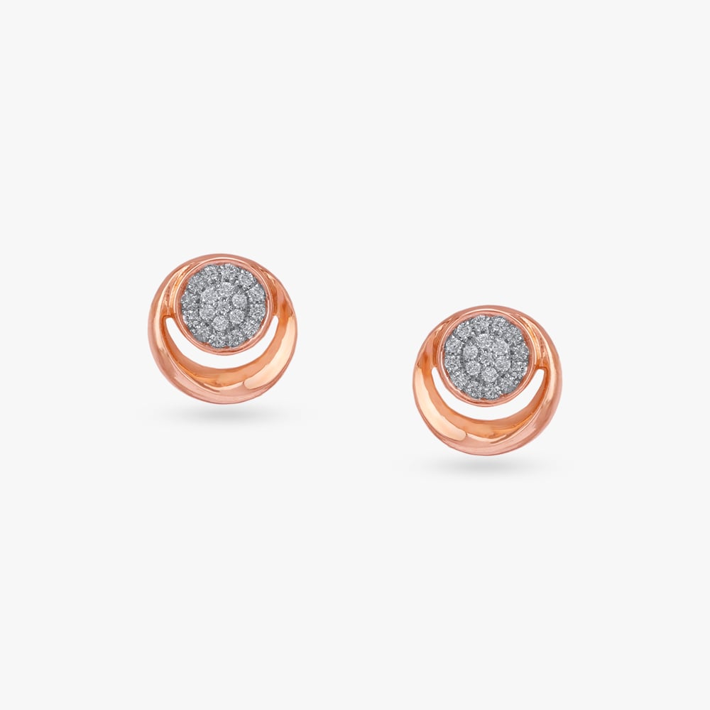 Luna Glow Diamond Stud Earrings,,hi-res image number null