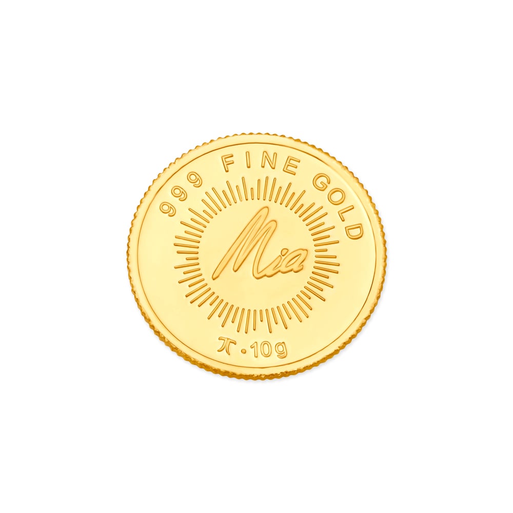 10 Gm 24 Karat Lotus Gold Coin