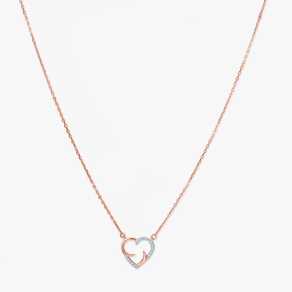 Blooming Heartbeat Diamond Pendant with Chain,,hi-res image number null