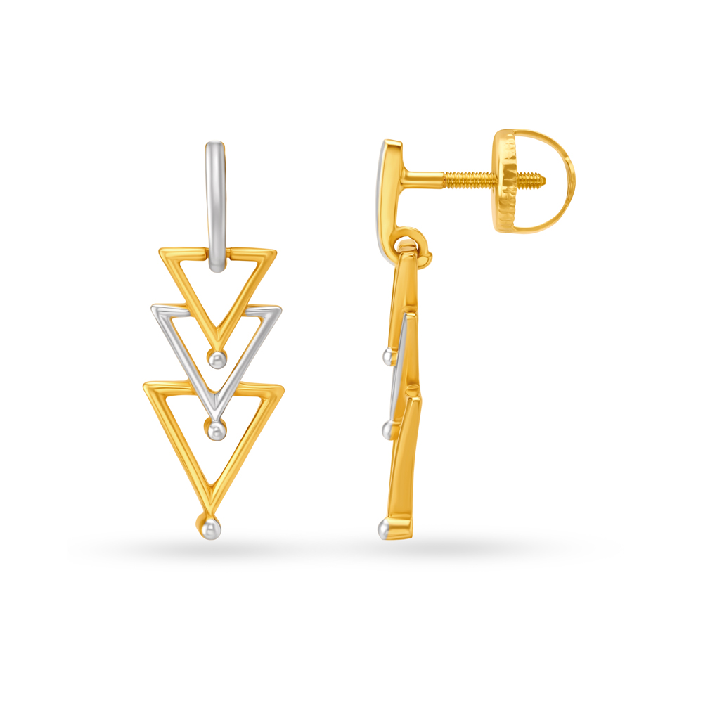 Mesmerizing Gold Drop Earrings,,hi-res image number null