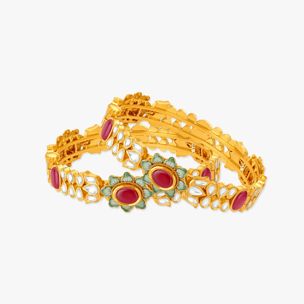 Sumukhi Kundan Polki Bangle,,hi-res image number null