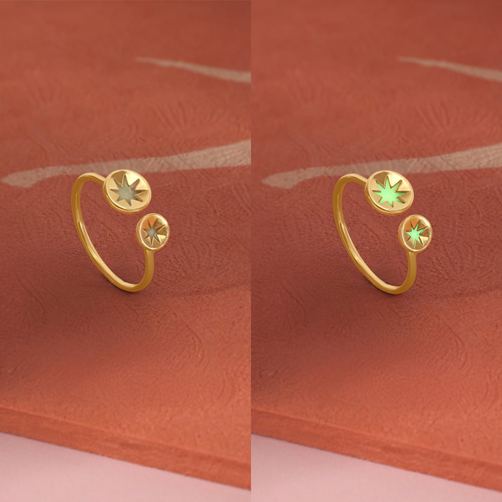 Radiant Duo Gold Ring,,hi-res image number null