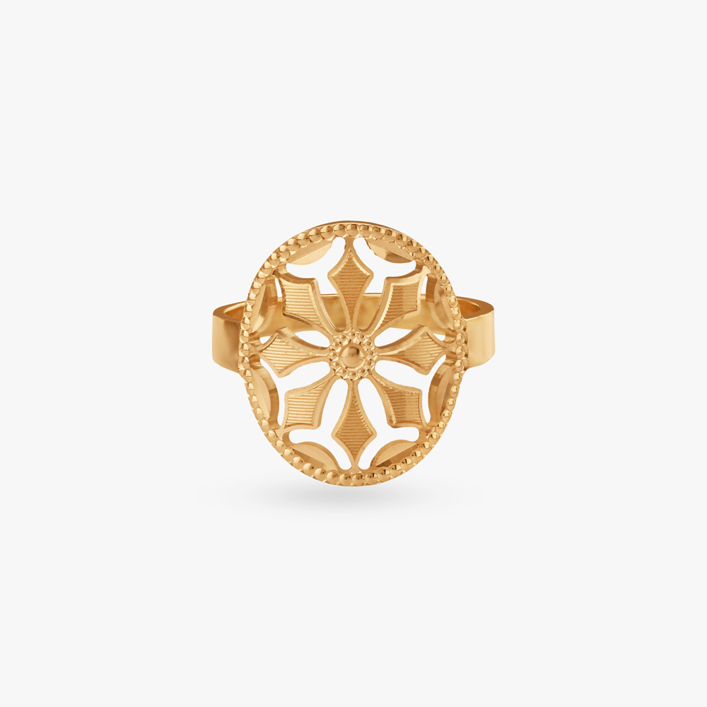 

Blossom Aura Gold Ring