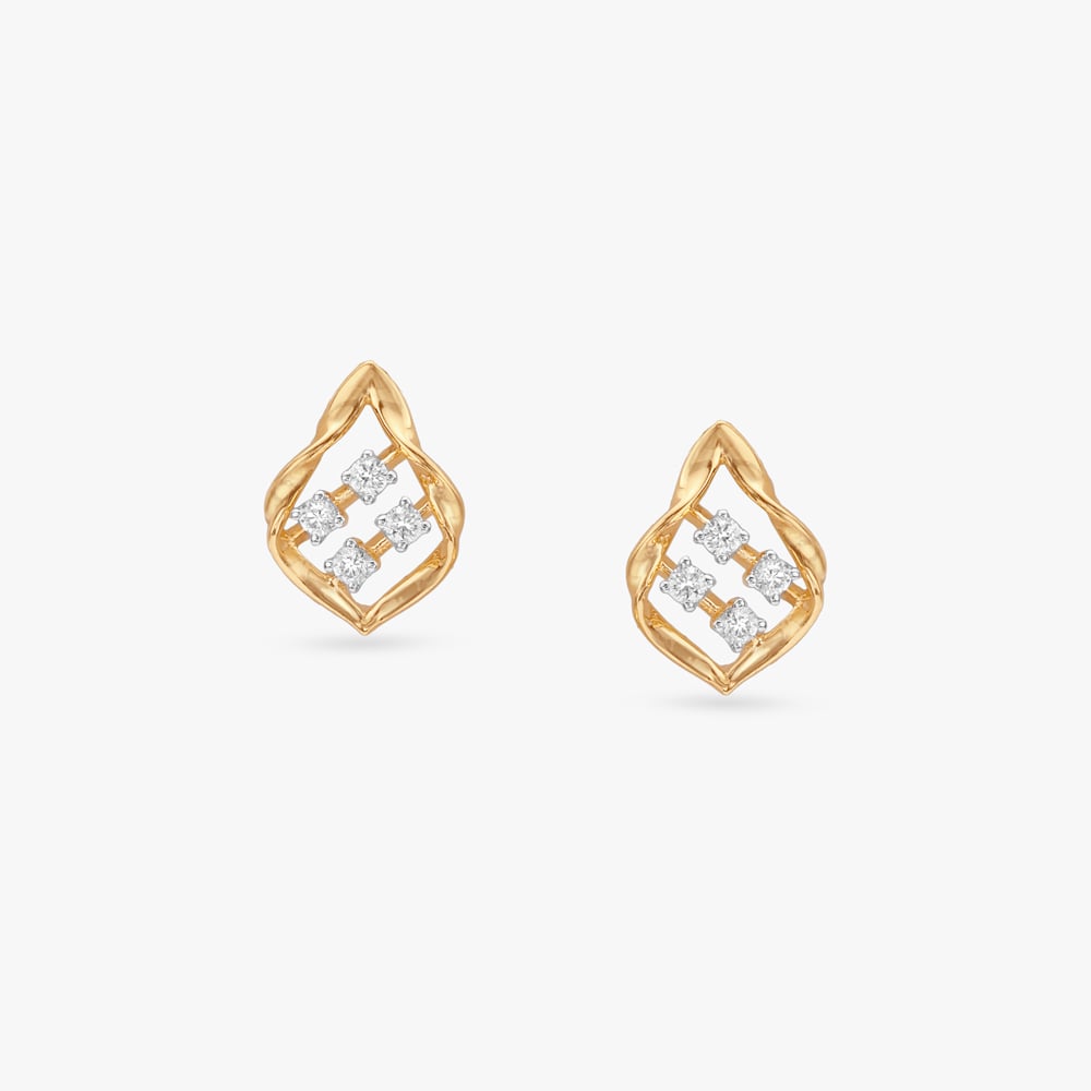 Sculpted Gleam Diamond Pendant and Earrings Set,,hi-res image number null