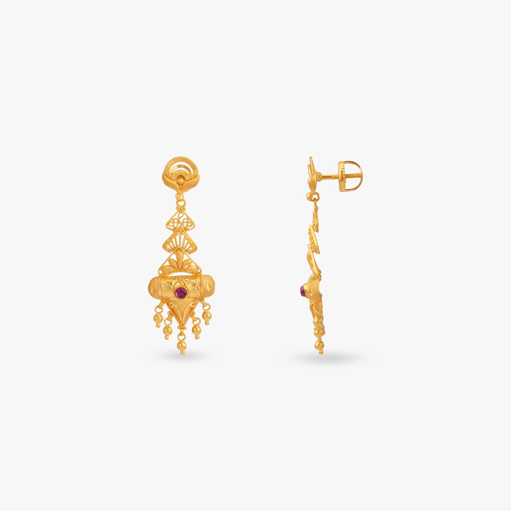 Radiance Chandelier Gold Drop Earrings,,hi-res image number null