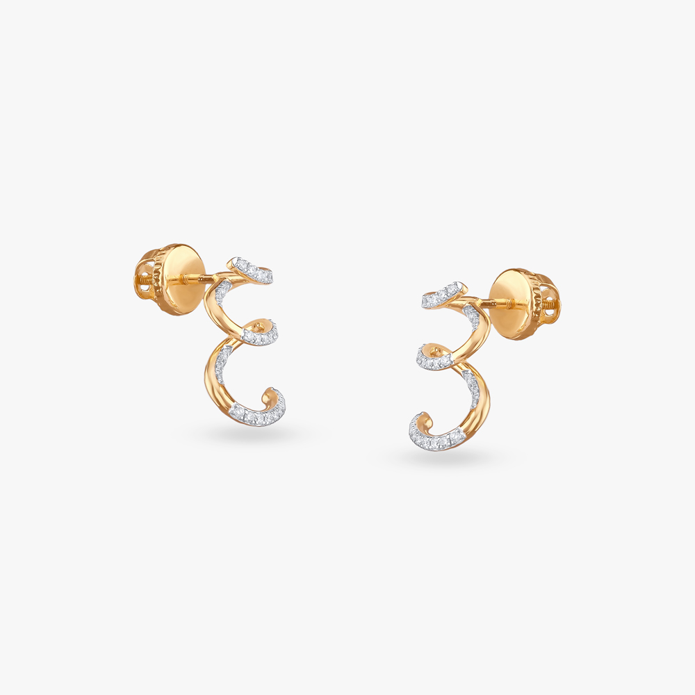 

Infinity Flow Diamond Stud Earrings