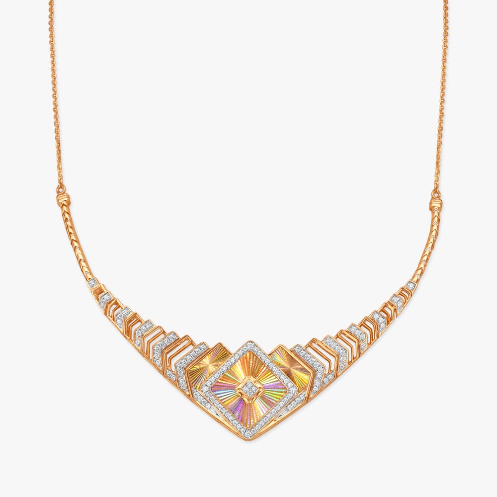 Spectrum Glow Diamond Necklace,,hi-res image number null