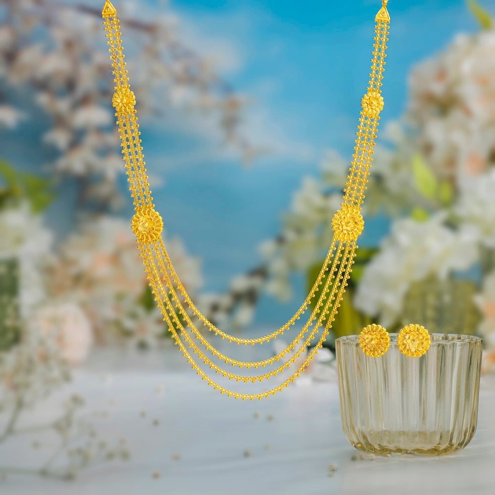 Alluring Four Layer Necklace Set,,hi-res image number null
