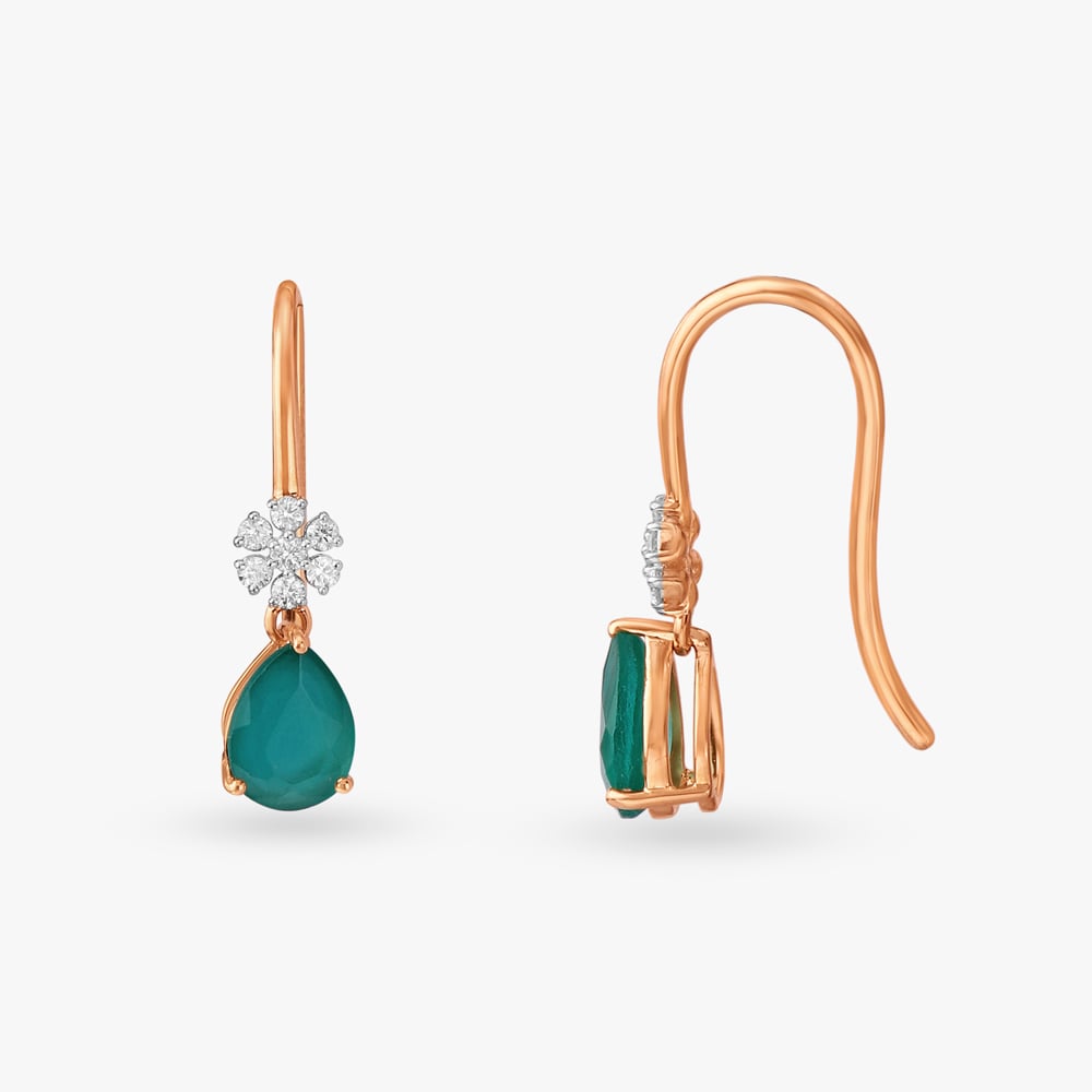 Chic Vibrant Diamond Drop Earrings,,hi-res image number null