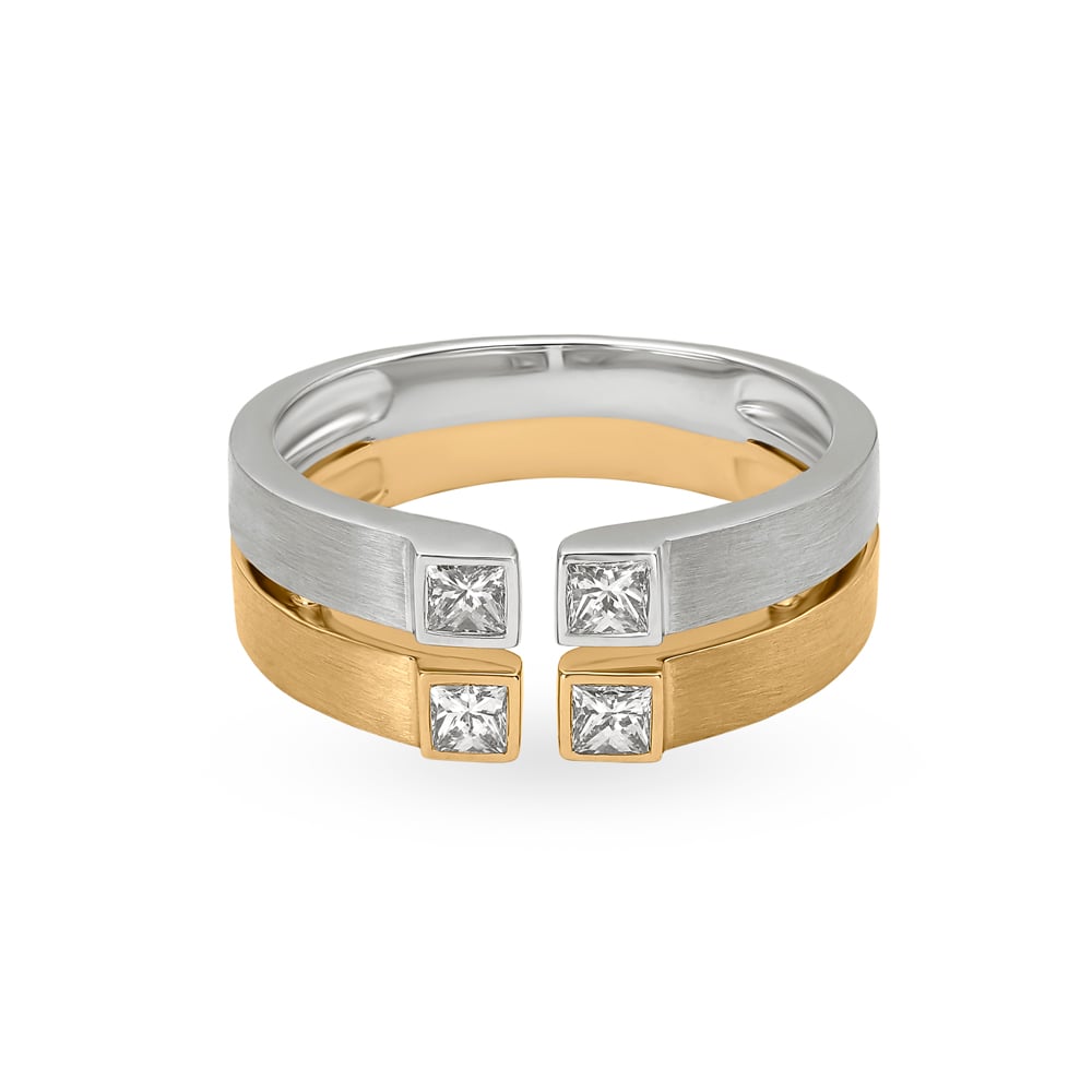 Minimalistic Mesmerising Diamond Ring for Men,,hi-res image number null