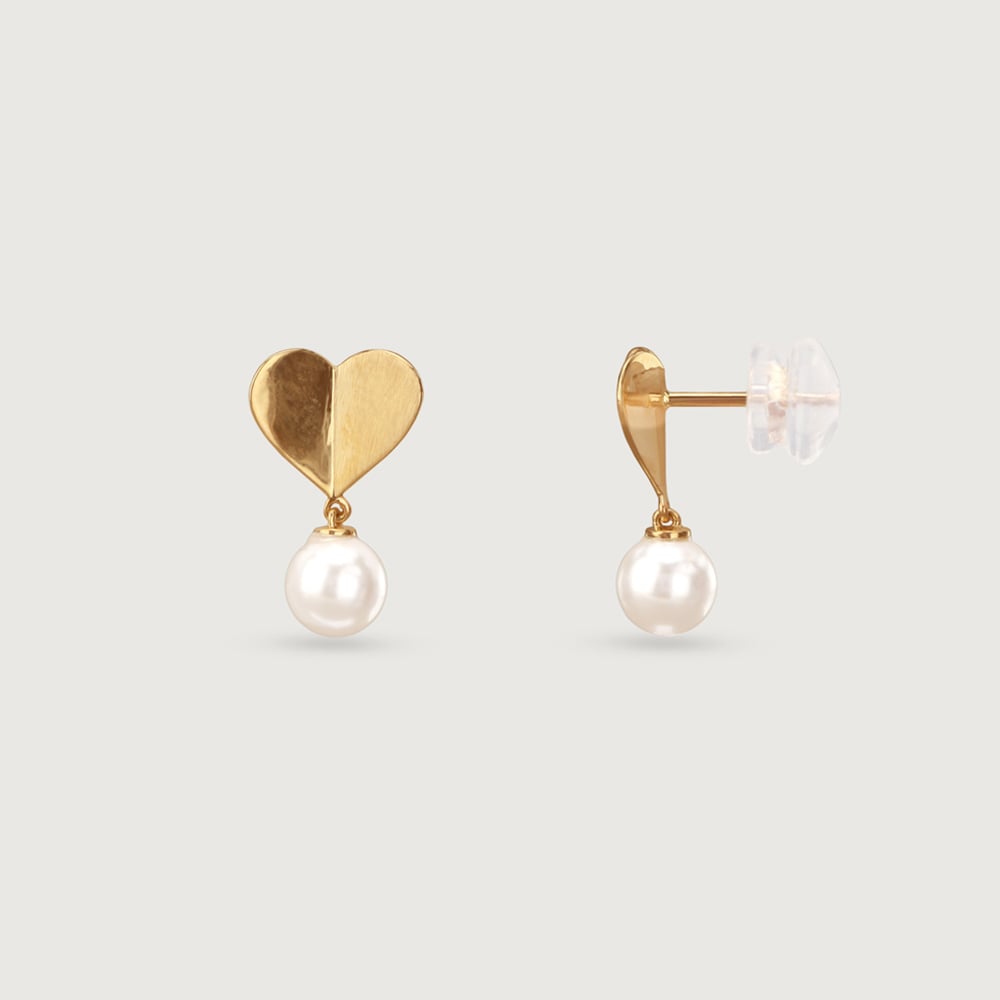 Sweetheart Glow Gold Earrings,,hi-res image number null