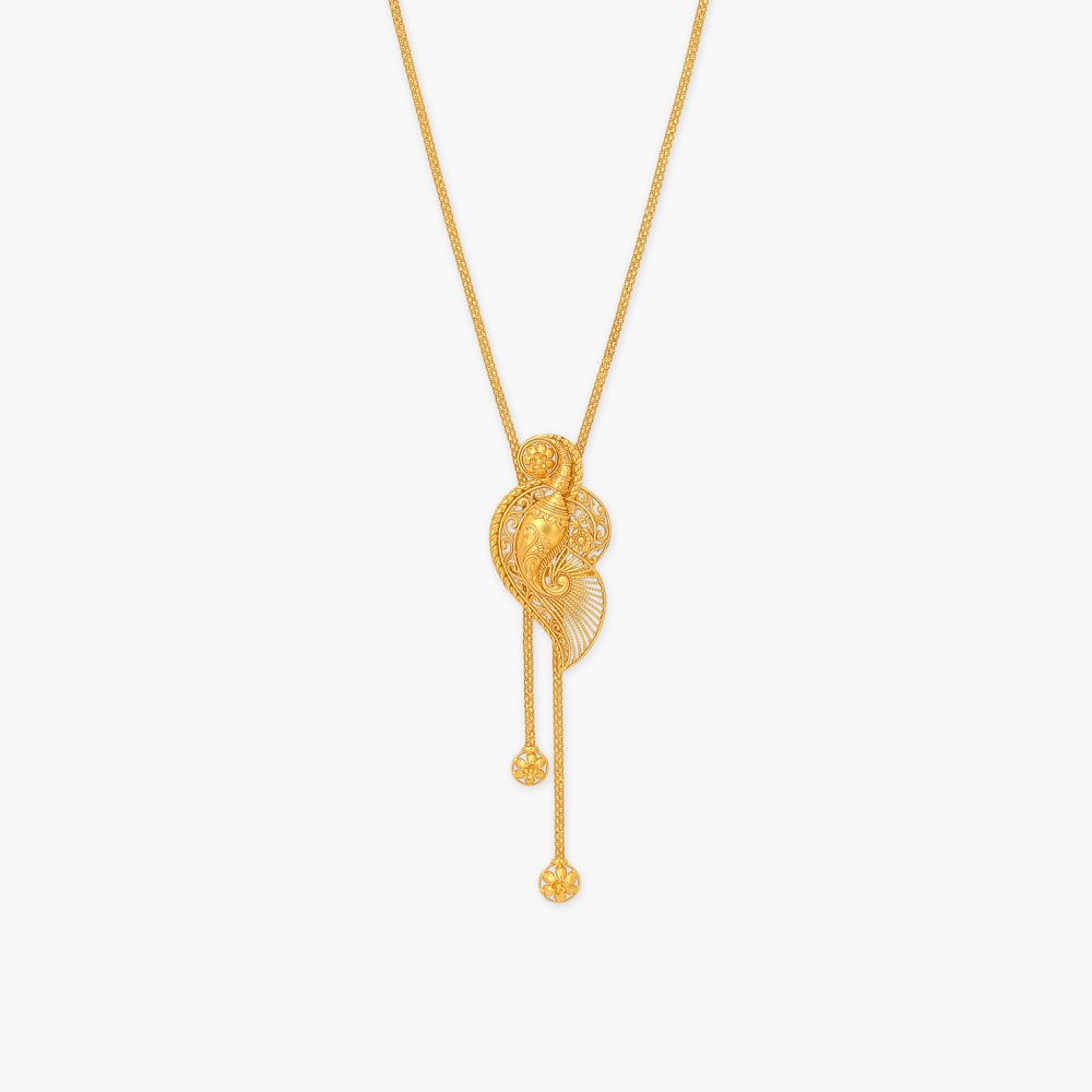 Shankh Sandhi Gold Tie Haar,,hi-res image number null