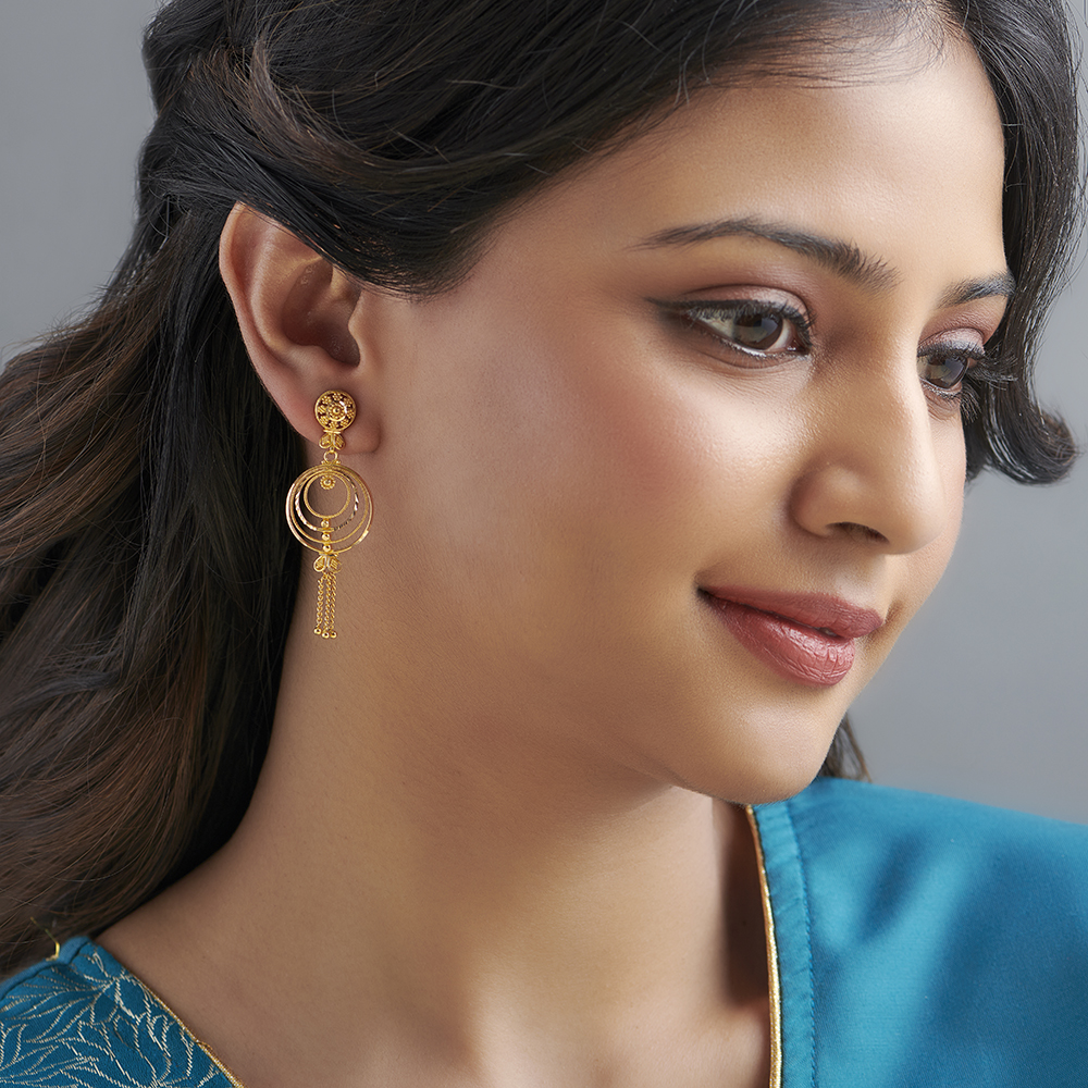 Radial Filigree Drop Earrings,,hi-res image number null