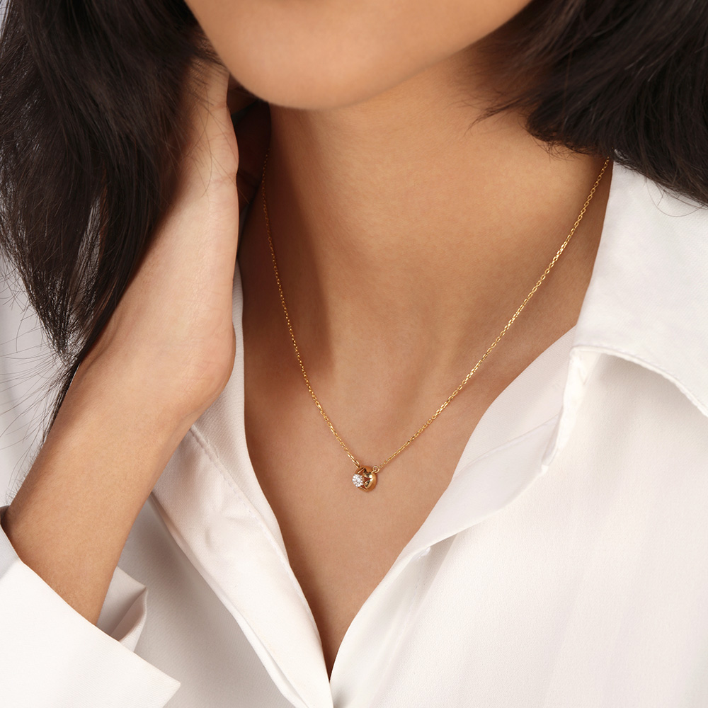 Starry Trails Studded Diamond 18KT Necklace,,hi-res image number null