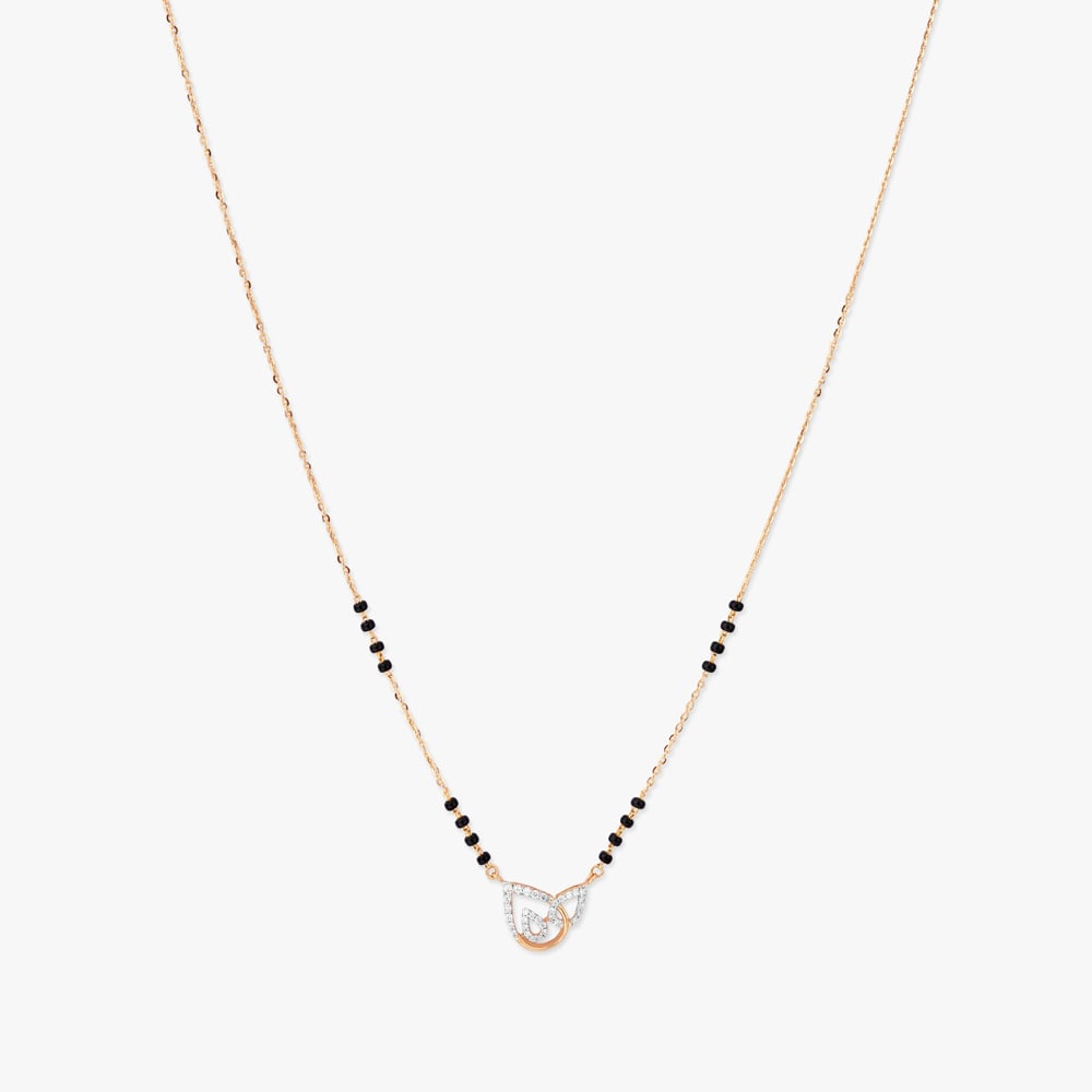 Petal Embrace Diamond Mangalsutra,,hi-res image number null