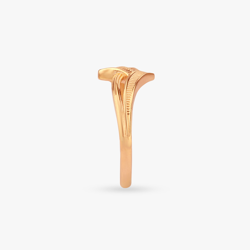 Flowing Ribbon Gold Ring,,hi-res image number null