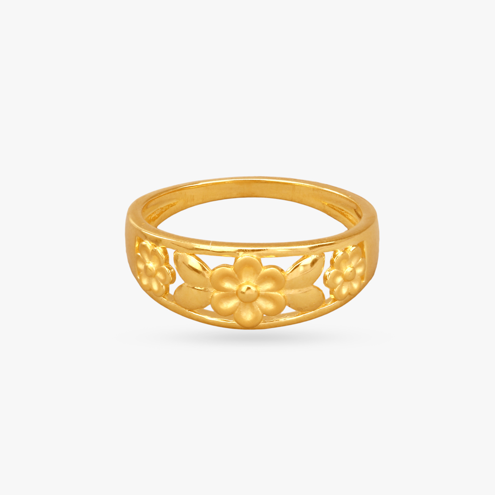 Blooming Glory Gold Finger Ring,,hi-res image number null