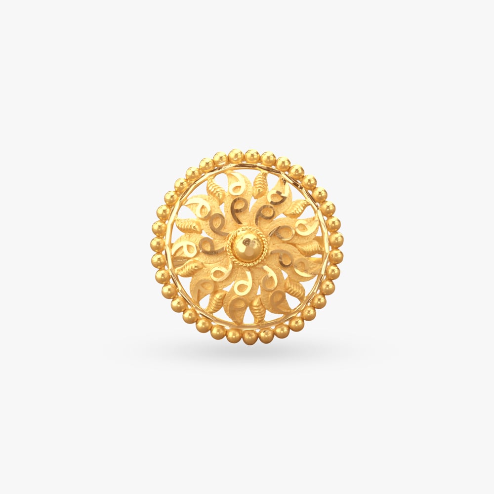 Paisley Orbit Gold Ring,,hi-res image number null