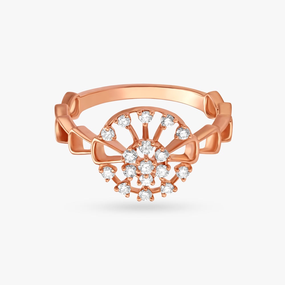 Brilliant Flower Diamond Ring,,hi-res image number null