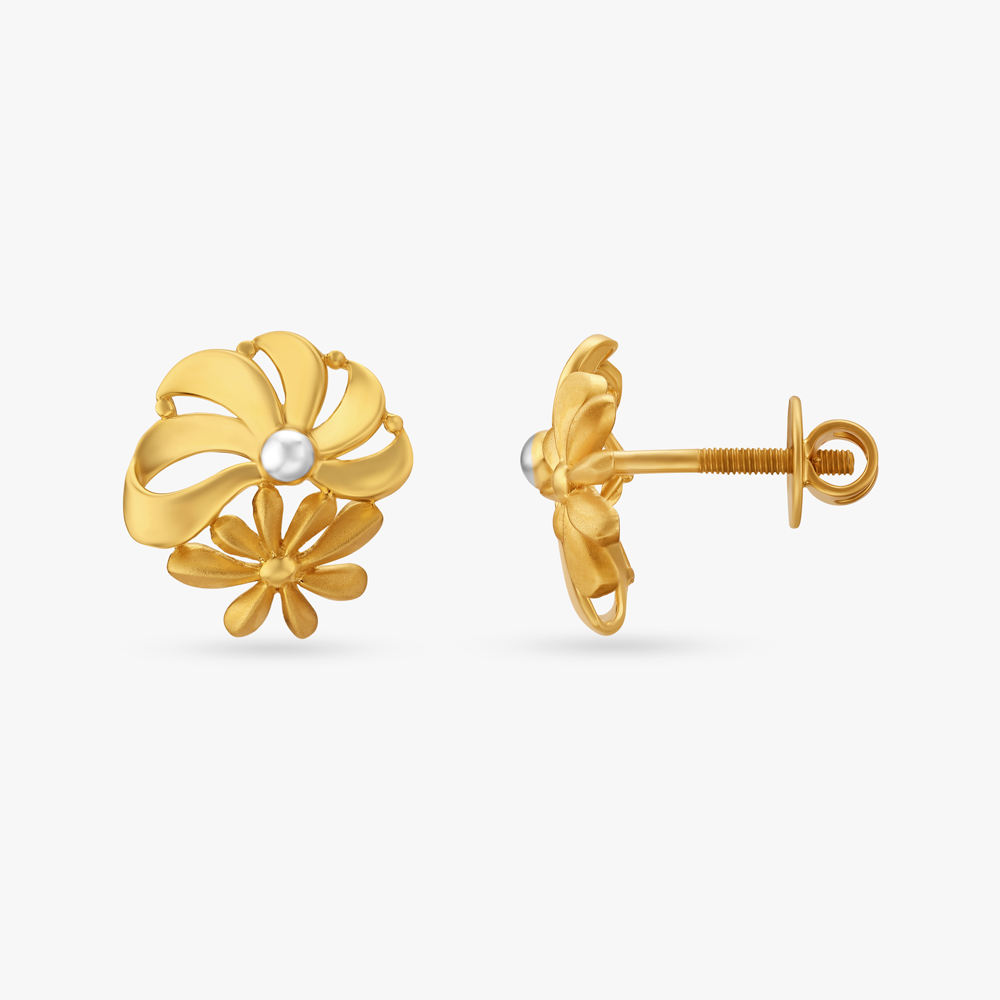 Petite Floral Stud Earrings