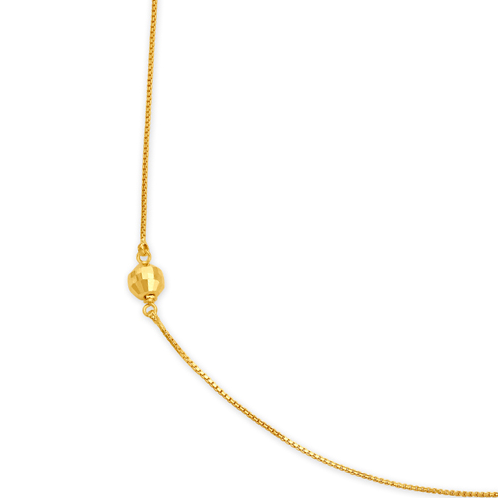 Sober Bead Gold Chain For Kids,,hi-res image number null