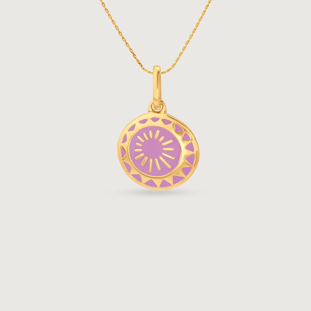 Radiant Dusk Gold Pendant,,hi-res image number null