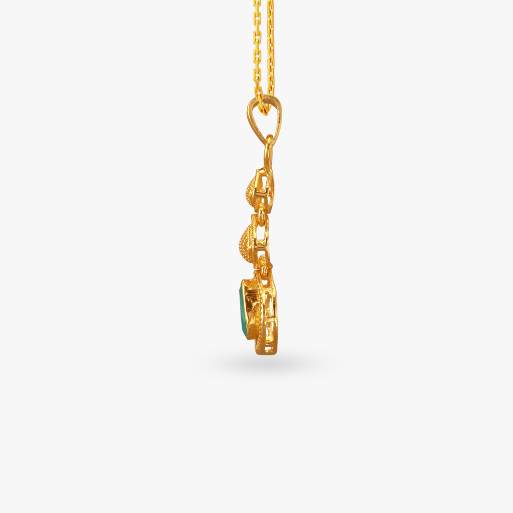 Heritage Charm Emerald Pendant,,hi-res image number null