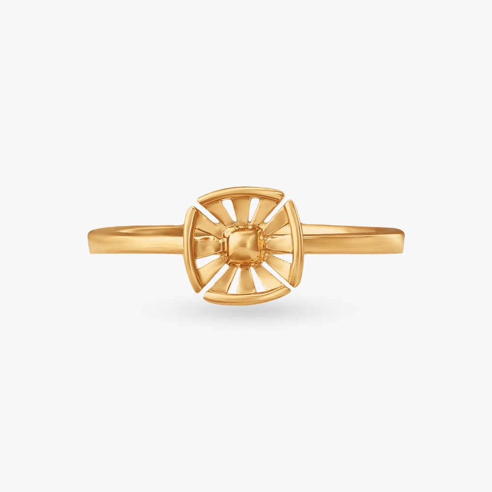 Glide Curve Gold Ring,,hi-res image number null