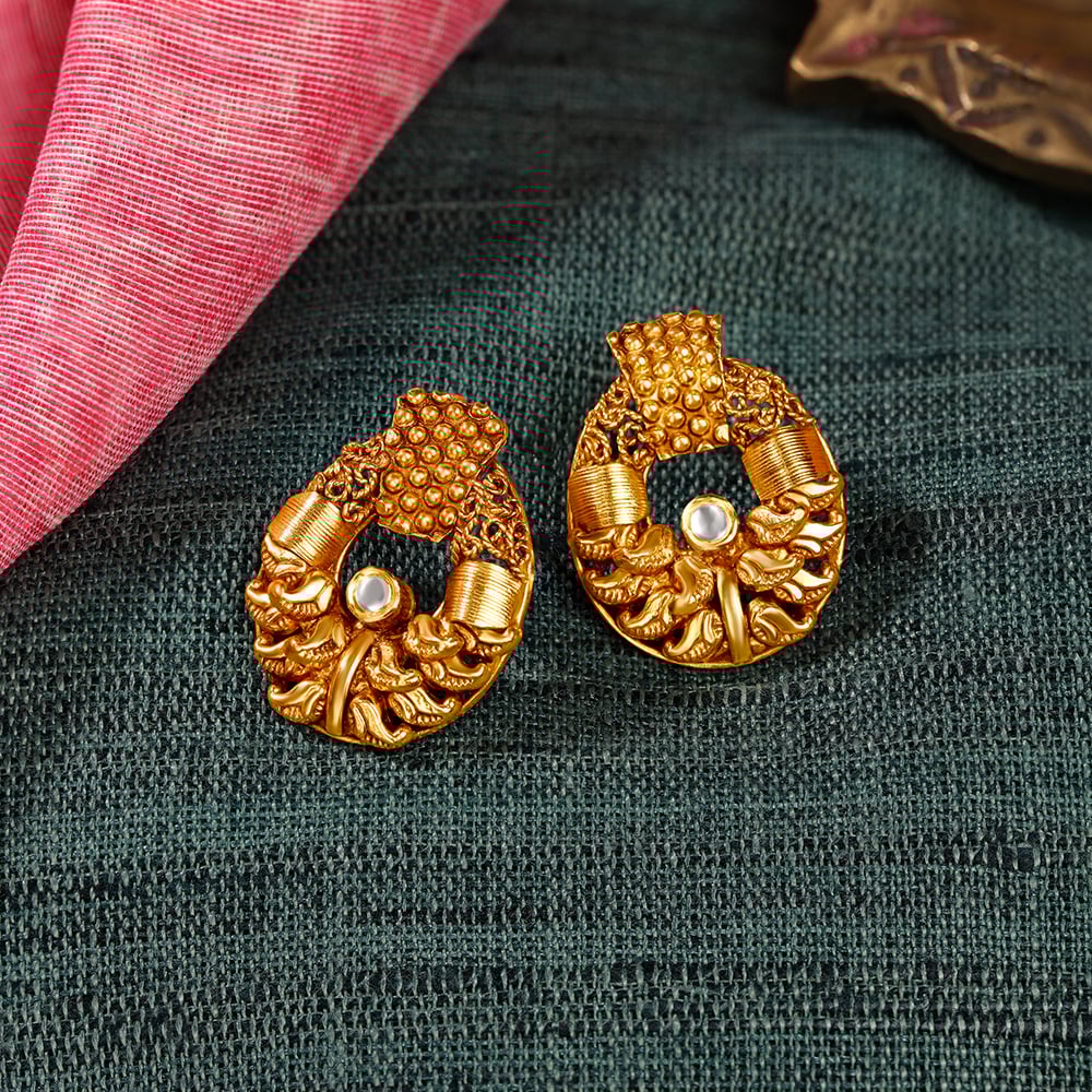 Exquisite Circular Drop Earrings