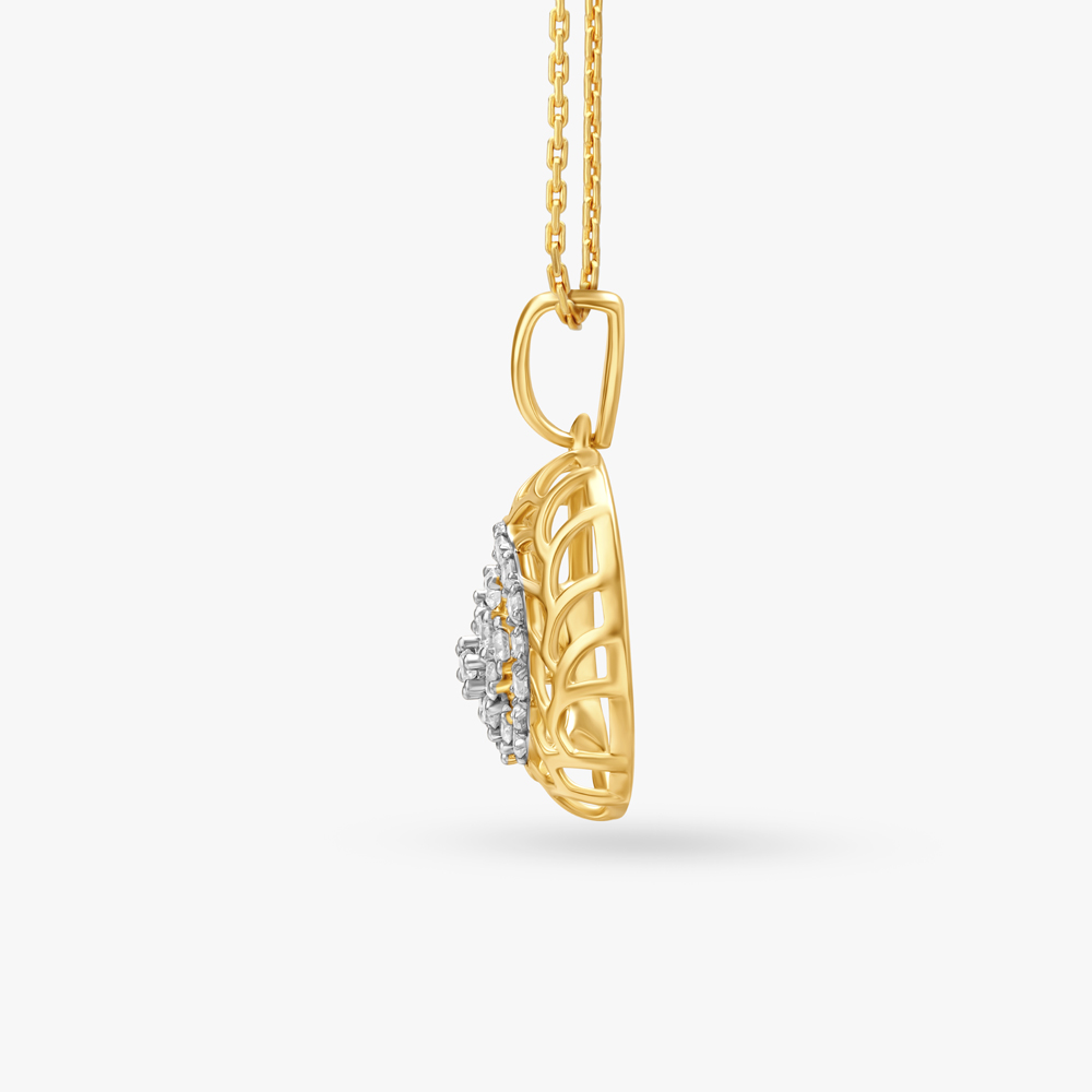 Moon Flower Diamond Pendant,,hi-res image number null
