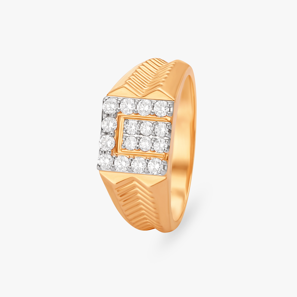 Polished Men Nugget Diamond Ring (Gold) in Chandigarh at best price by  Royal GemstoneWholesaler - Justdial