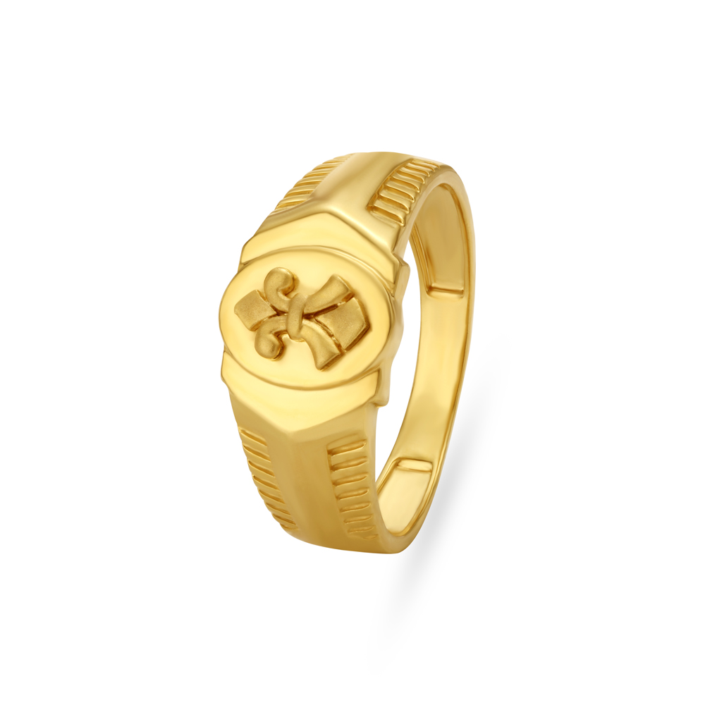 22k Plain Gold Ring JGS-2108-04565 – Jewelegance