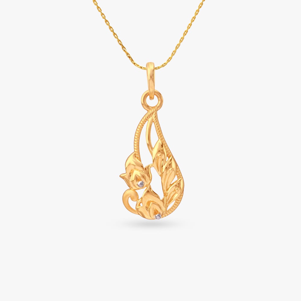 

Bloom Trail Gold Pendant