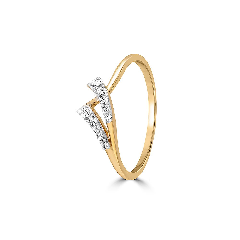 14KT Golden Twilight Diamond Finger Ring,,hi-res image number null