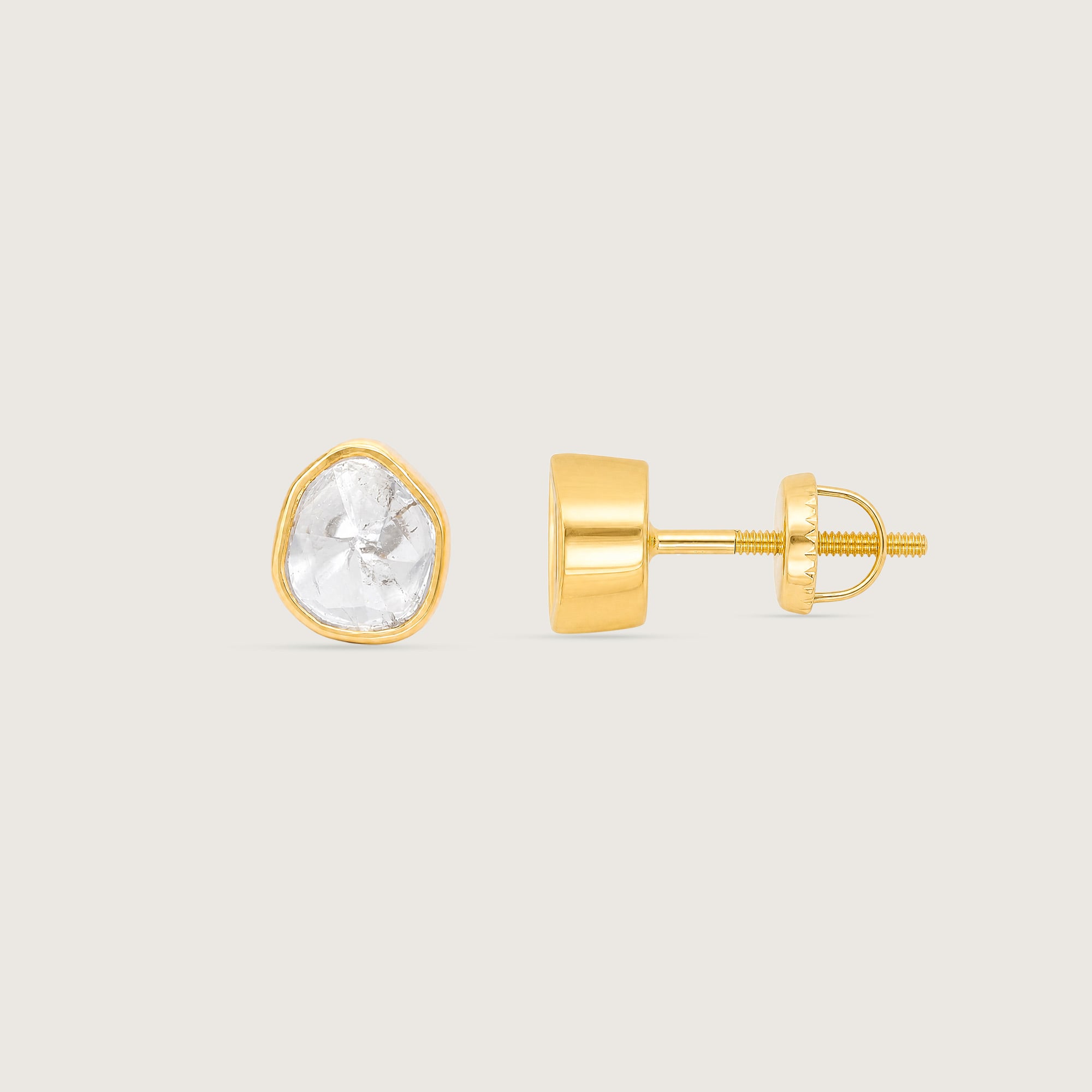Pure Gleam Polki Stud Earrings,,hi-res image number null