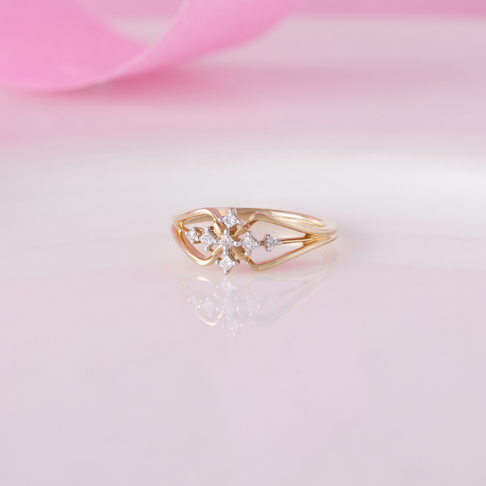 Dazzling Blend Gold & Diamond Ring,,hi-res image number null