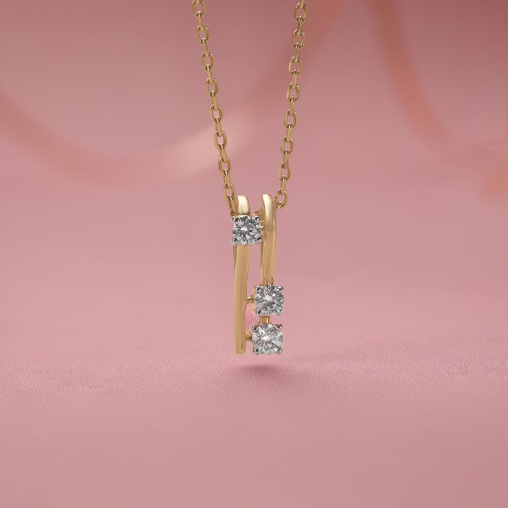 Chic Ladder Diamond Pendant,,hi-res image number null