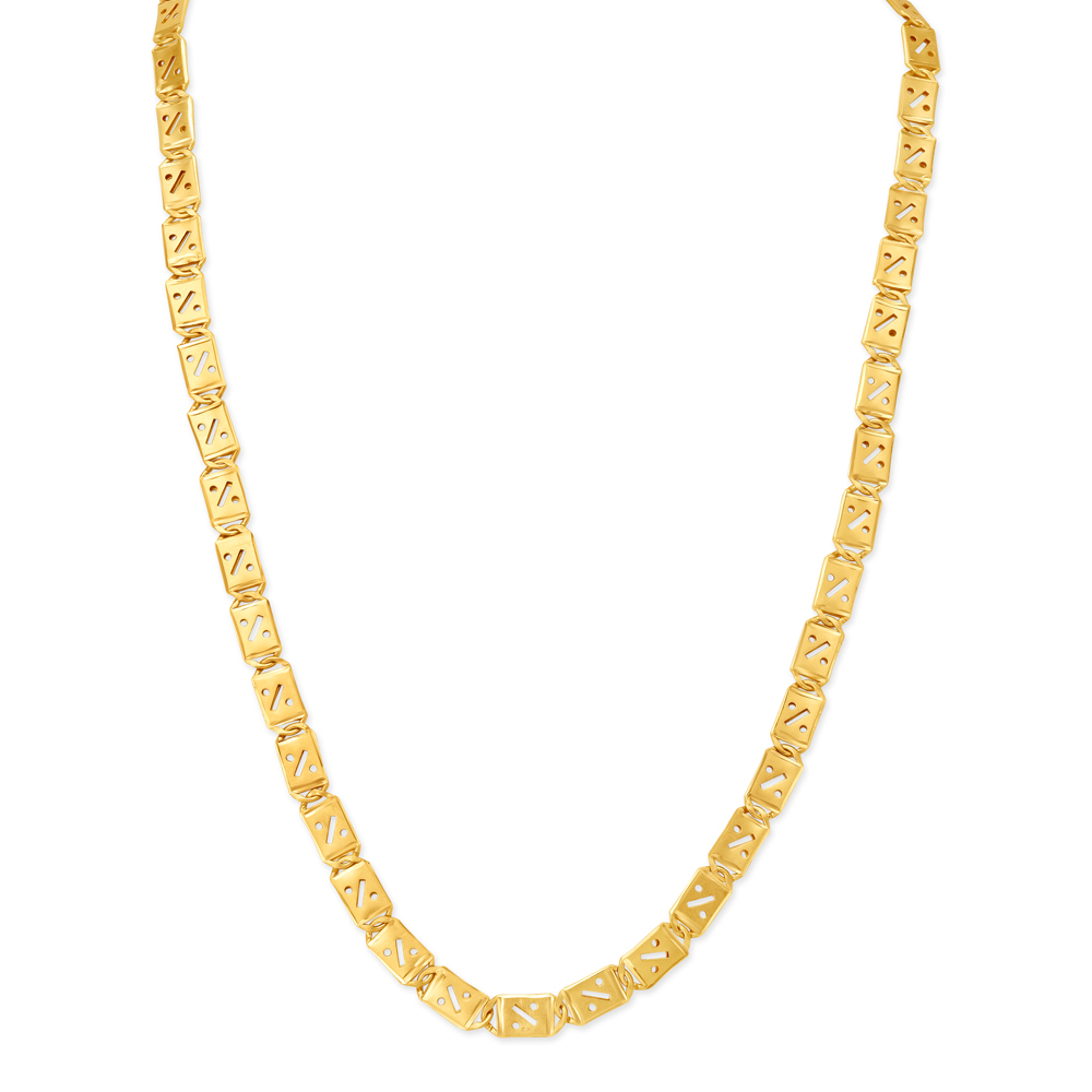 Artistic Modern Yellow Gold Chain for Men,,hi-res image number null