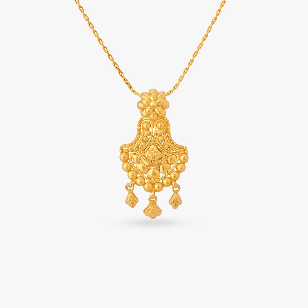 Blossom Cascade Gold Maang Tikka,,hi-res image number null